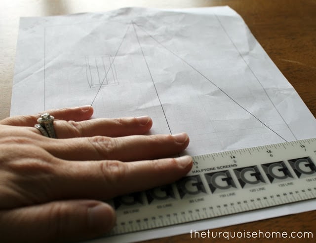 measuring for diy bunting