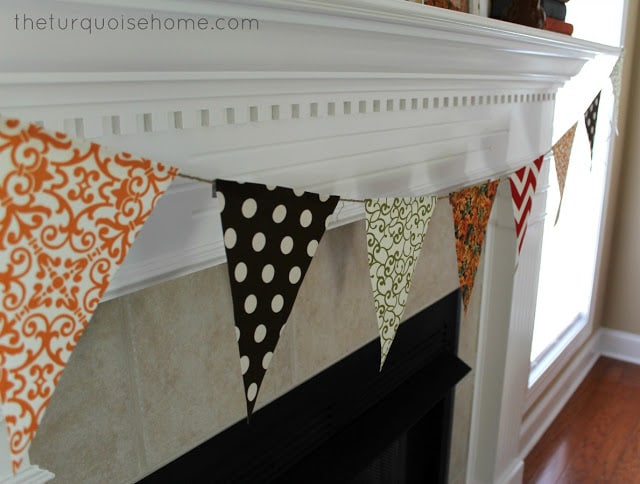 finished diy bunting decor