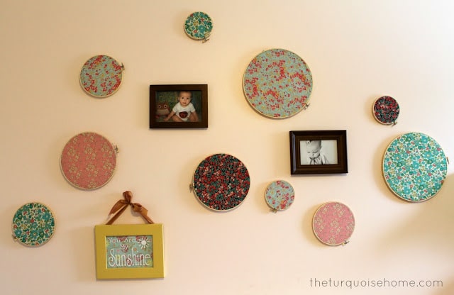Pink and Turquoise Nursery Room for a girl