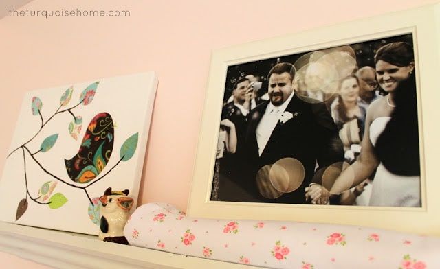 Pink and Turquoise Nursery Room for a girl