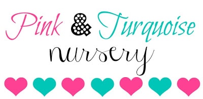 Pink and Turquoise Nursery Room for a girl