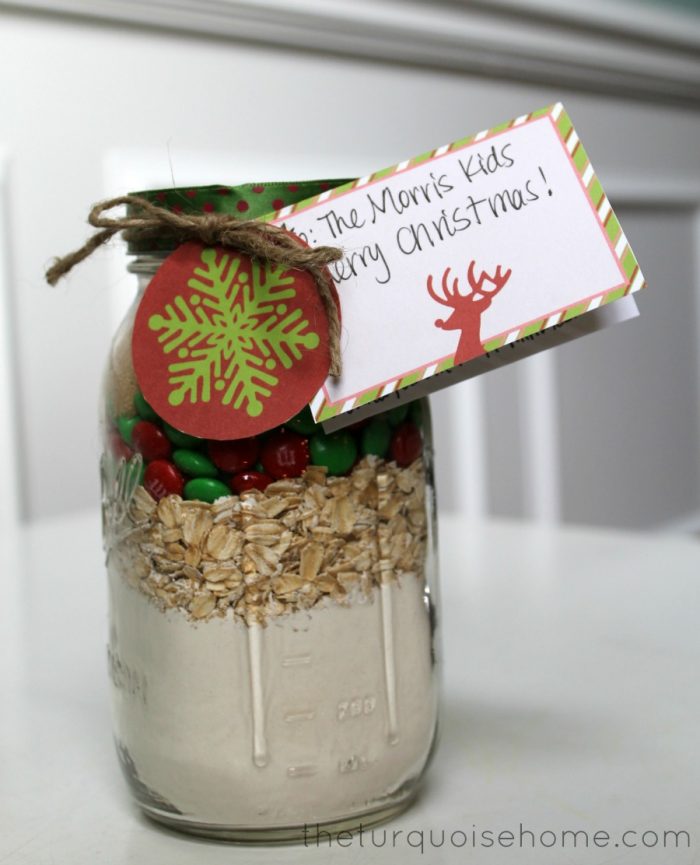 M&M Cookies in a Jar