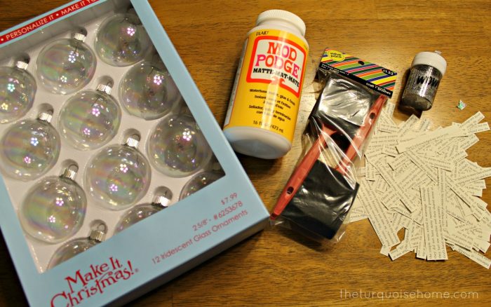 I set out to make my own easy budget friendly Christmas decorations this year with my DIY Paper Covered Ornament for my new Christmas tree. Finished product = simple and cheap Christmas ornaments. This DIY Ornament is easy and great!