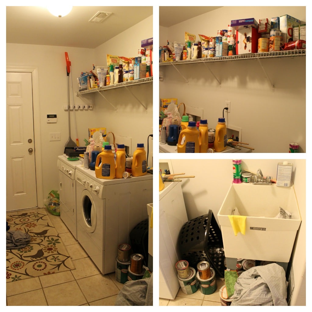 laundry room before