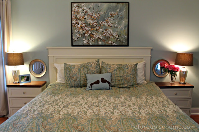 DIY Headboard {master bedroom update}