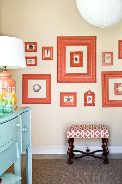 How to Create a Painted Picture Frame Gallery Wall