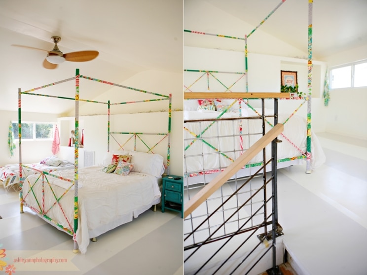 Fabric-Wrapped Bed