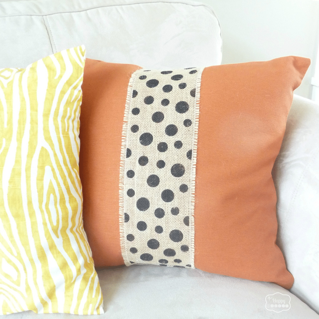 Burlap Embellished Pillows