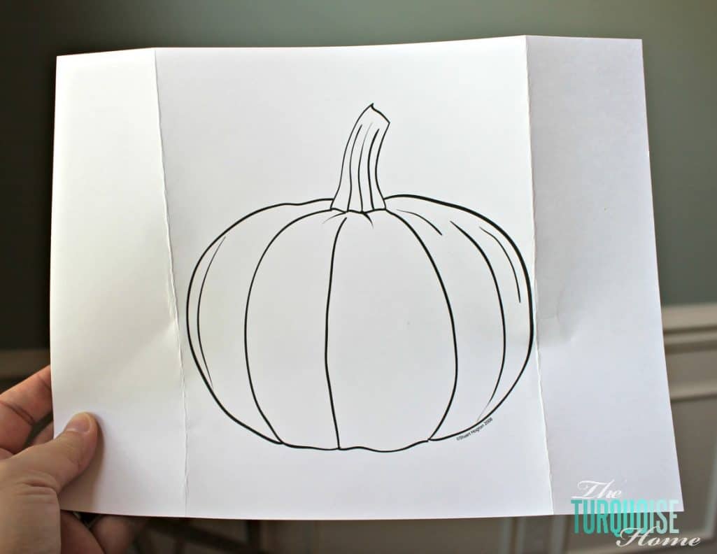 Scrappy Pumpkin Fall Decor | The Turquoise Home #diy