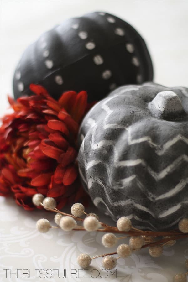 Chalkboard Painted Pumpkins