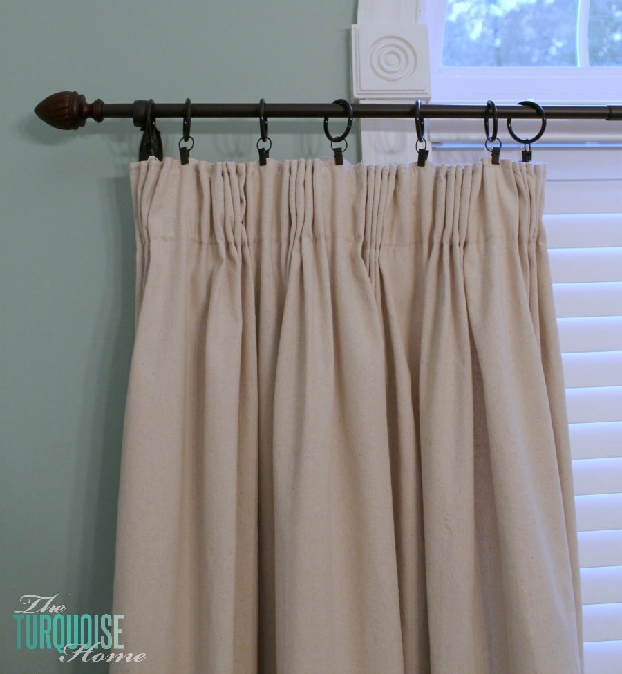 DIY Easy Pleated Curtains