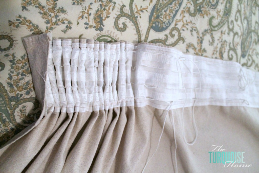 DIY Easy Pleated Curtains