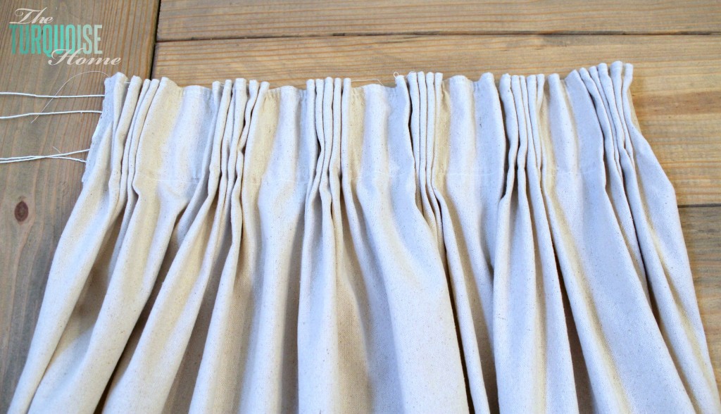 DIY Easy Pleated Curtains