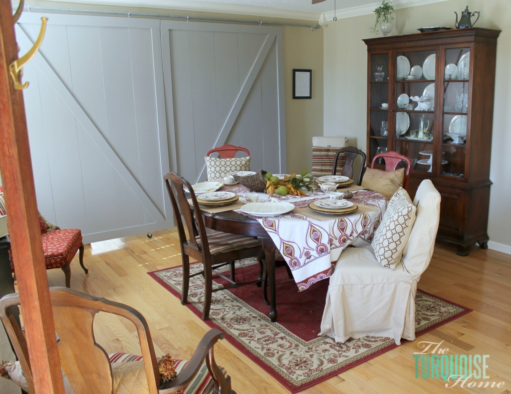 Formal Dining Room to Functional Play Room | TheTurquoiseHome.com
