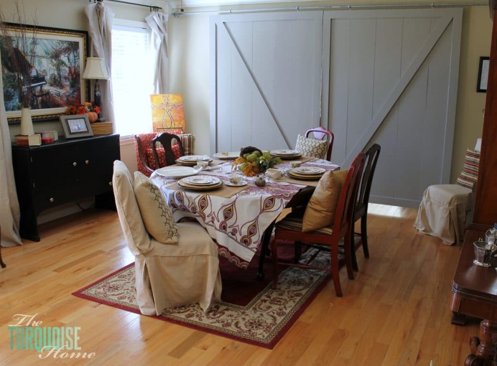 Formal Dining Room to Functional Play Room | TheTurquoiseHome.com