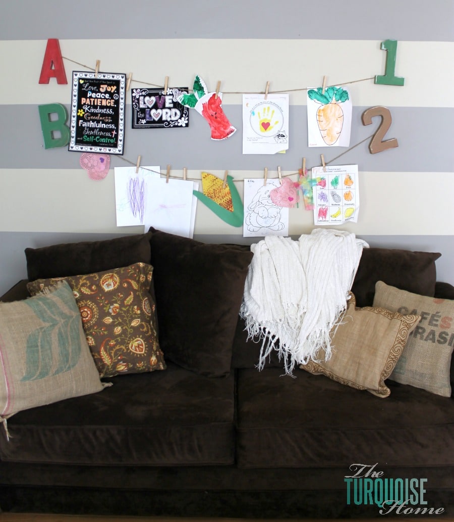 Formal Dining Room to Functional Play Room | TheTurquoiseHome.com