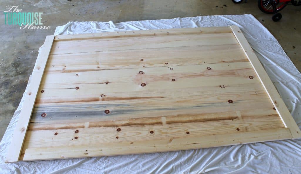 DIY Simple Sliding Barn Doors | TheTurquoiseHome.com
