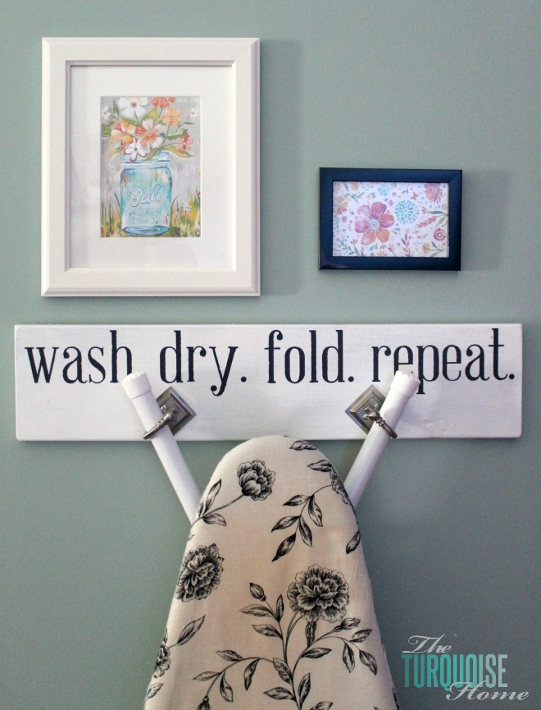 DIY Ironing Board Hanger