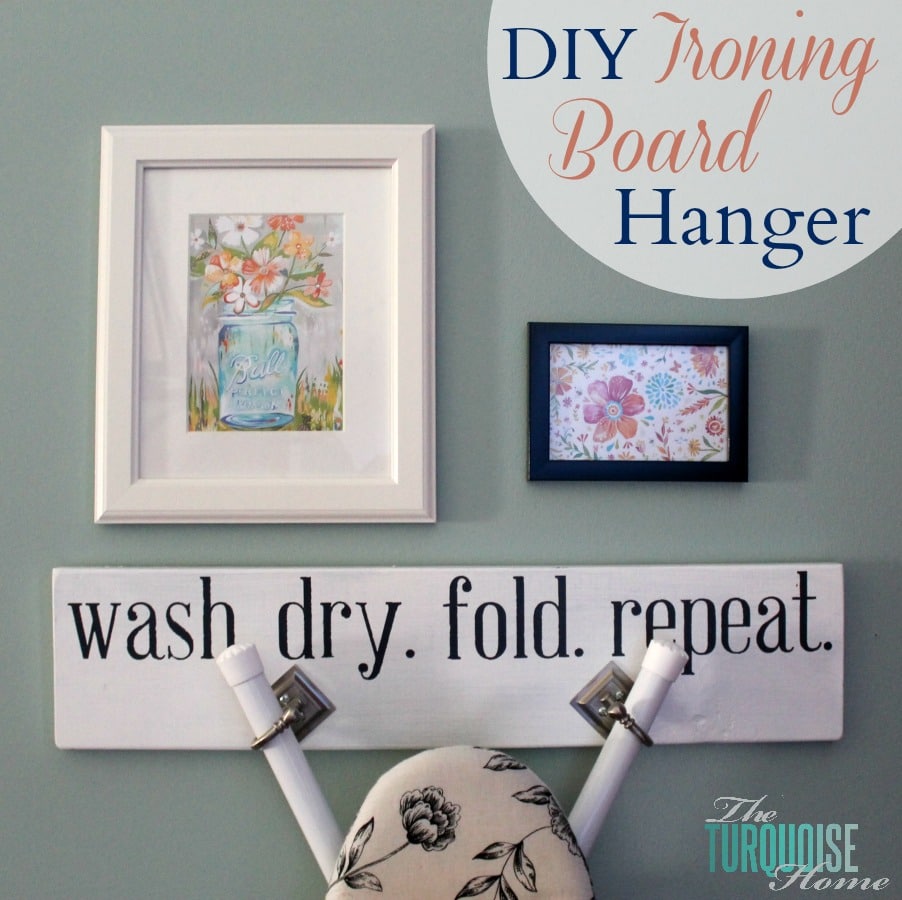 DIY Ironing Board Hanger