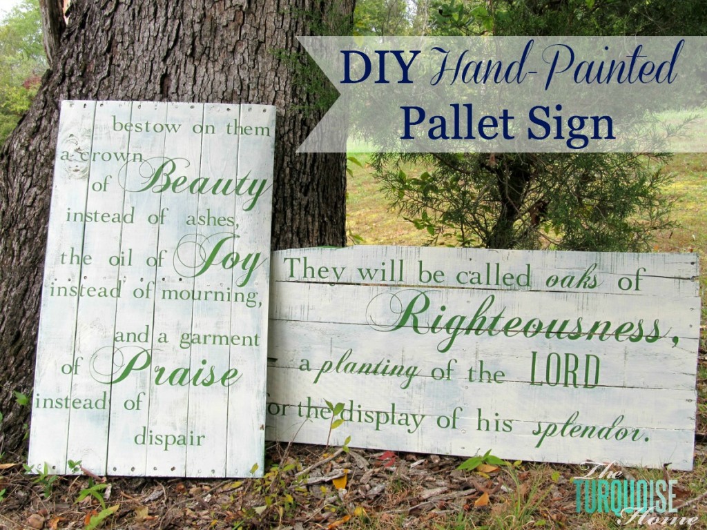 DIY Pallet Signs