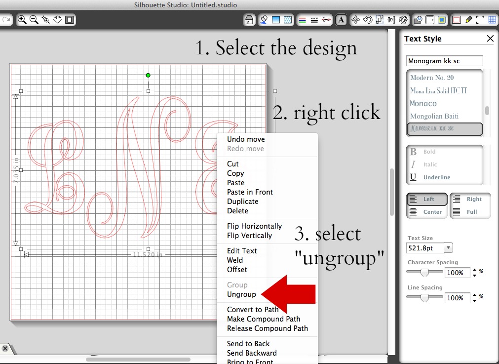 Simple Vinyl Monograms are easy with this Silhouette tutorial for beginners!