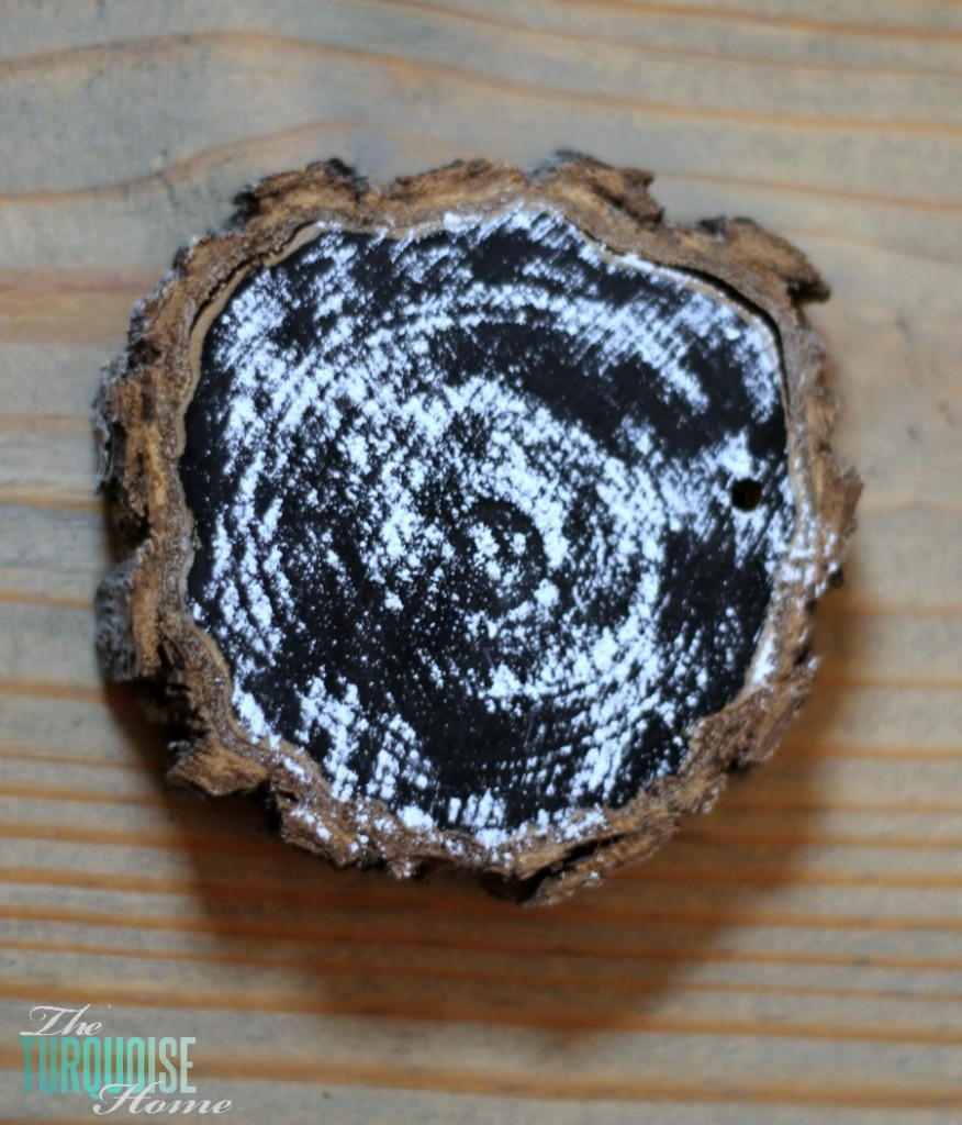 Chalkboard Wood-Slice Ornaments