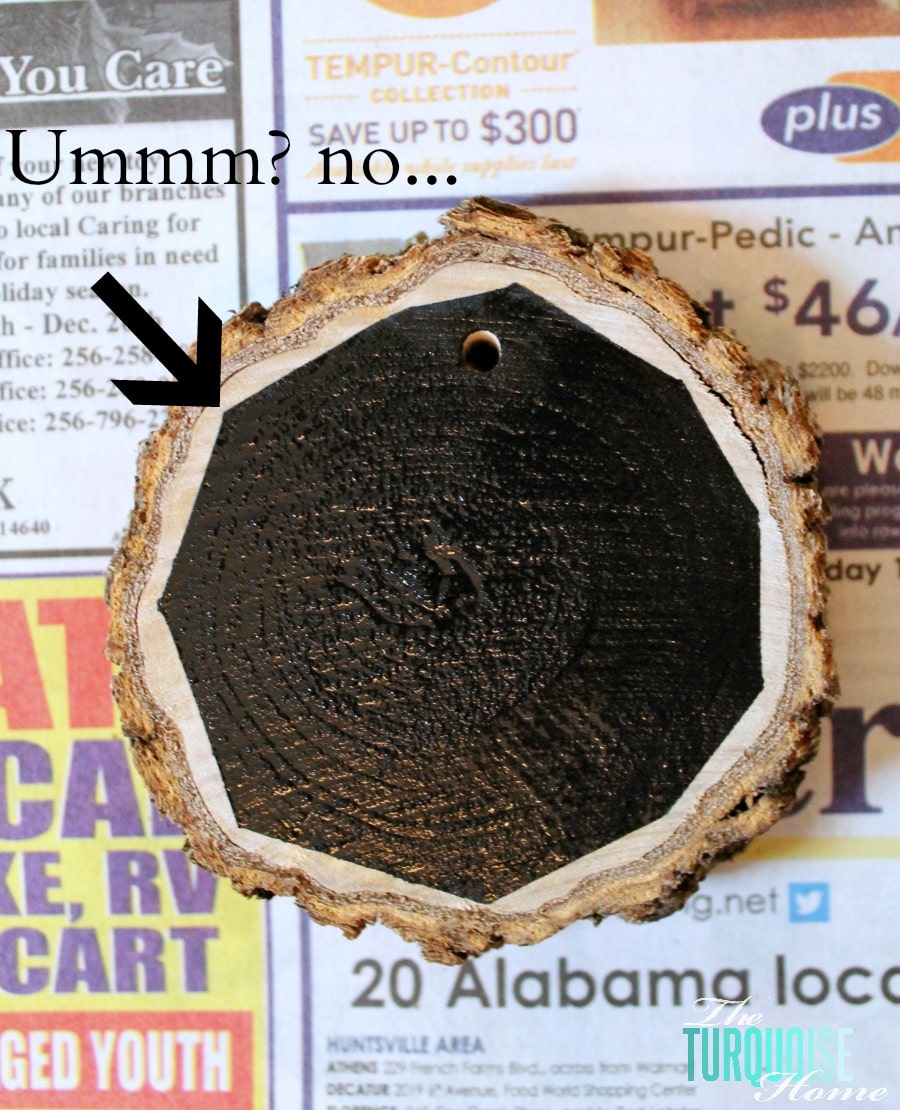 Chalkboard Wood-Slice Ornaments