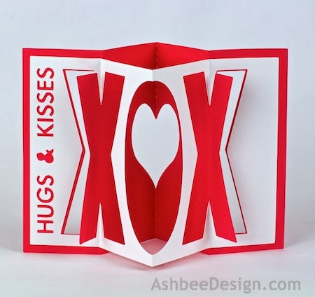 Accordion Valentine's Card
