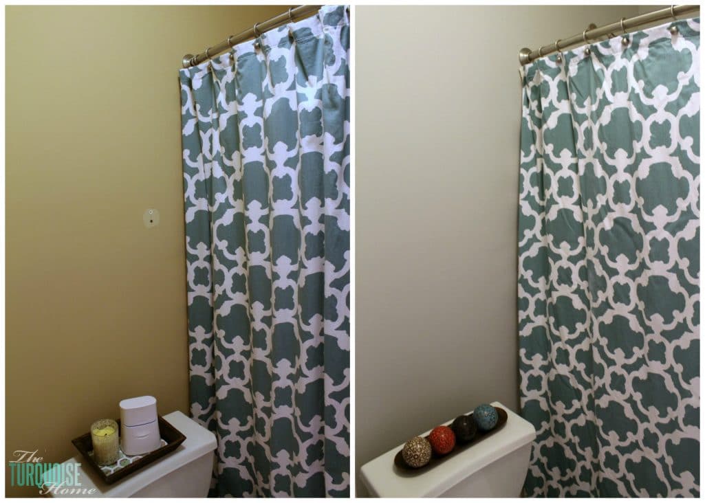 Beige to Gray: Before & After Guest Bathroom