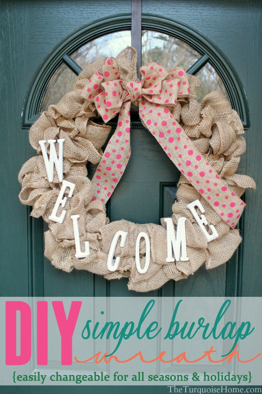 Simple DIY Burlap Wreath