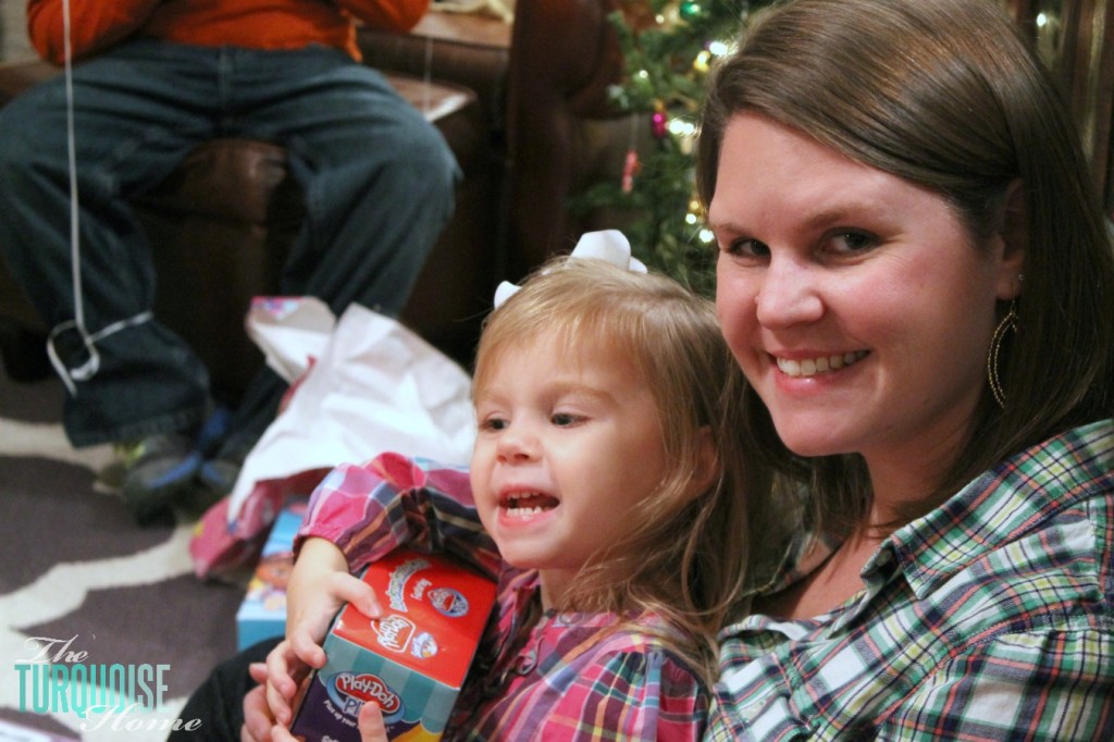 Mommy & Miss A Opening Presents