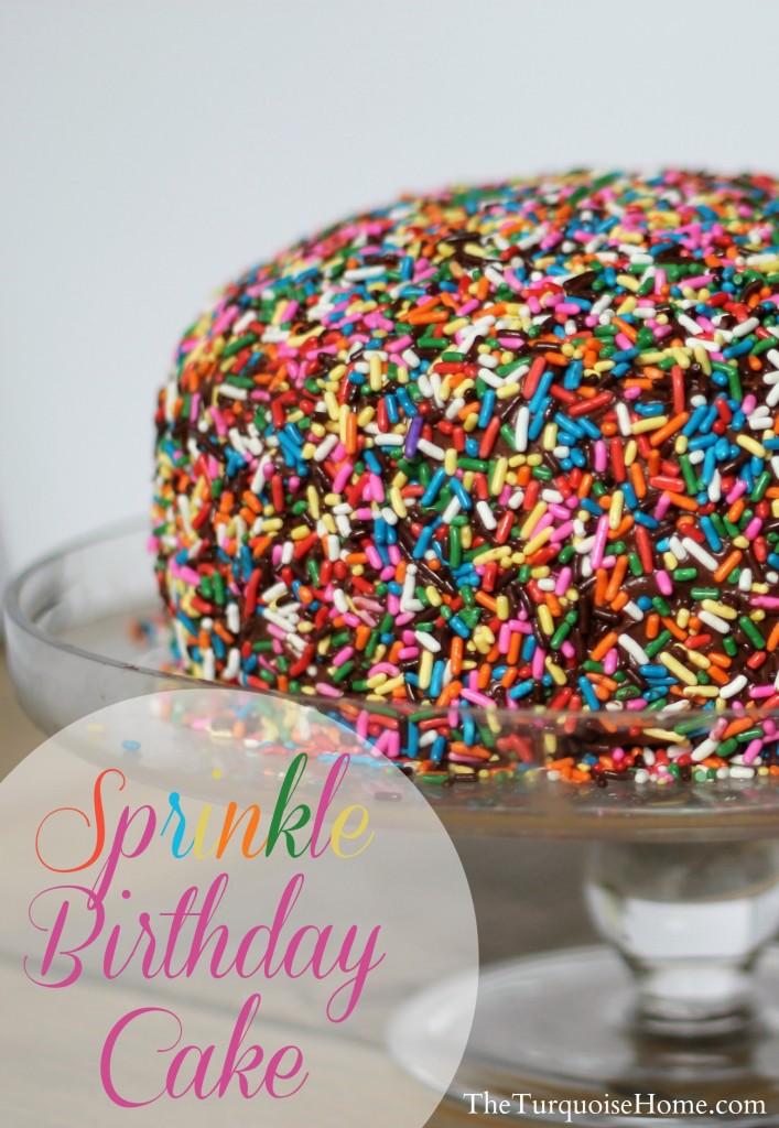 Sprinkle Birthday Cake #sprinkles #birthday