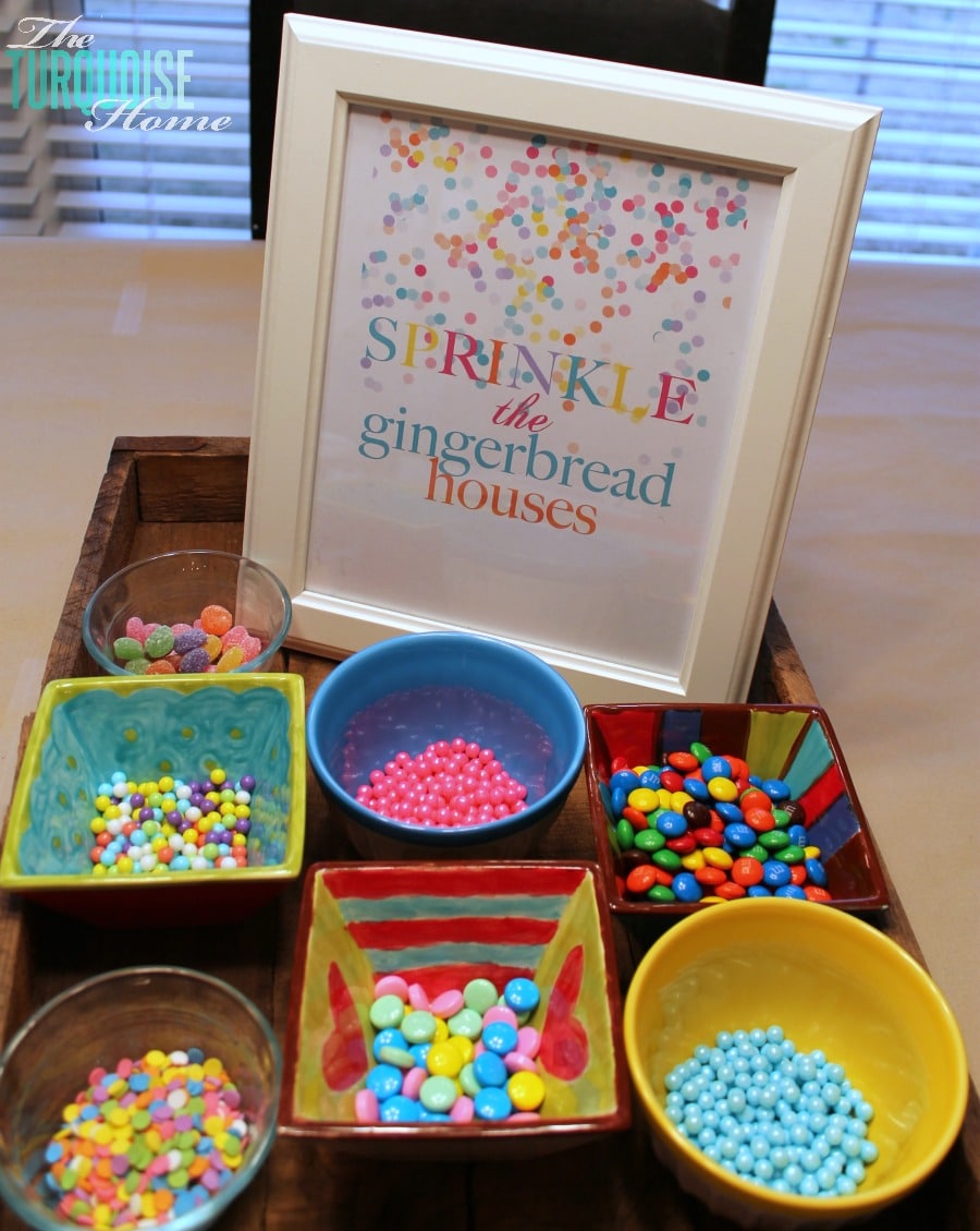 Sprinkle Gingerbread Houses #sprinkle #birthday