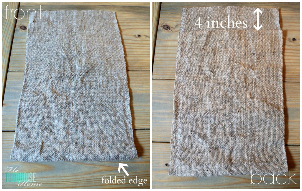 No-Sew Burlap Monogrammed Garden Flag {full tutorial}