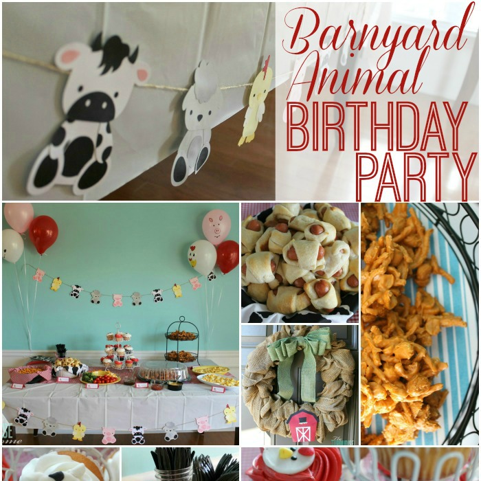 Barnyard Animal Birthday Party {with a cute paper garland}