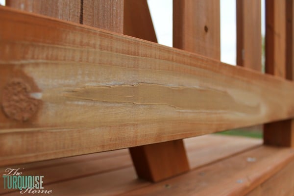 5 Easy Steps to Stain an Outdoor Structure {like a play set or deck} via TheTurquoiseHome.com