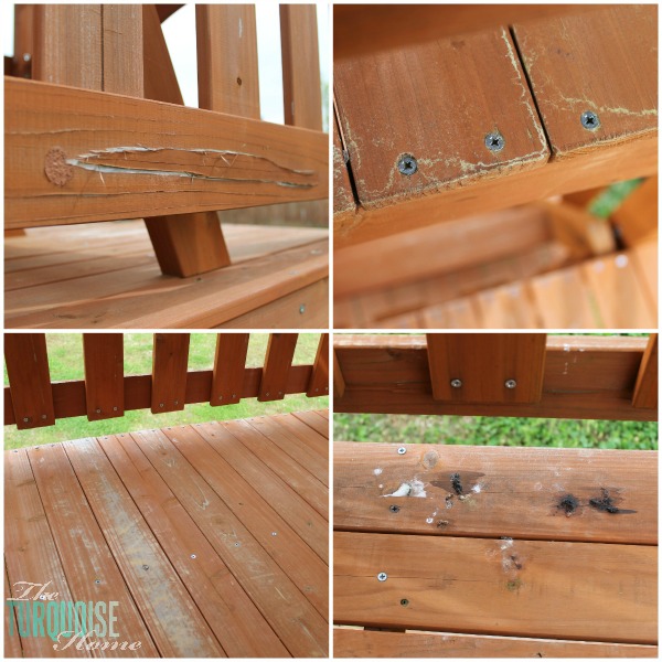 5 Easy Steps to Stain an Outdoor Structure {like a play set or deck} via TheTurquoiseHome.com