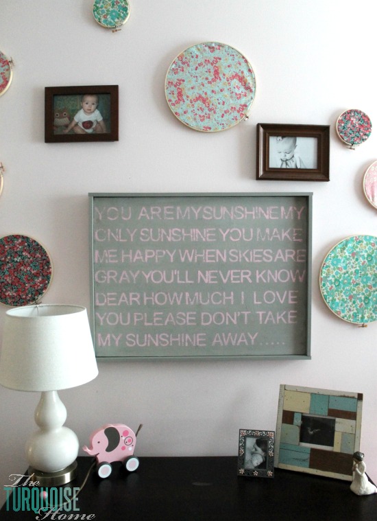 DIY Stamped Wall Art | "You Are My Sunshine"