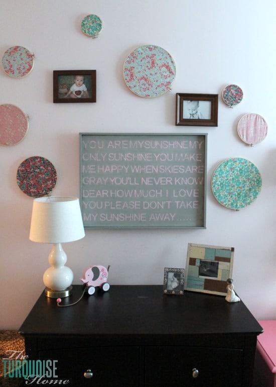 DIY Stamped Wall Art | "You Are My Sunshine"