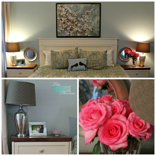 Master Bedroom with Palmetto Gray from Porter Paint | TheTurquoiseHome.com