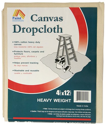Painting tip: use a canvas drop cloth!