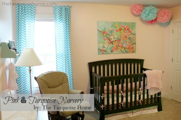 Pink and Turquoise Nursery