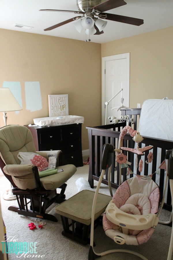 Benjamin Moore Lido Green | Baby Girl's Nursery | TheTurquoiseHome.com