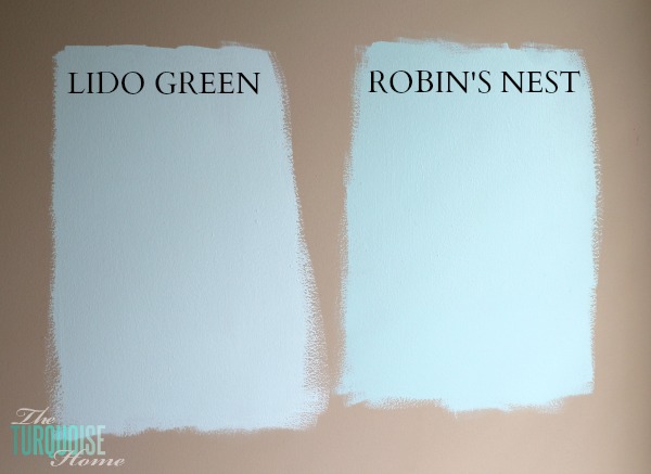 Benjamin Moore Lido Green and Robin's Nest | Baby Girl's Nursery | TheTurquoiseHome.com