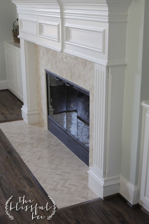 A Fireplace Tile Makeover