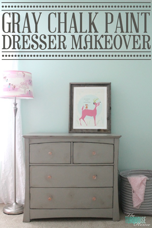 A Gray Chalk Paint Dresser Makeover