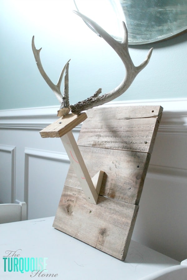 DIY Plush Deer Head | TheTurquoiseHome.com