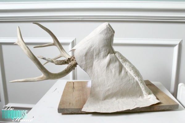 DIY Plush Deer Head | TheTurquoiseHome.com