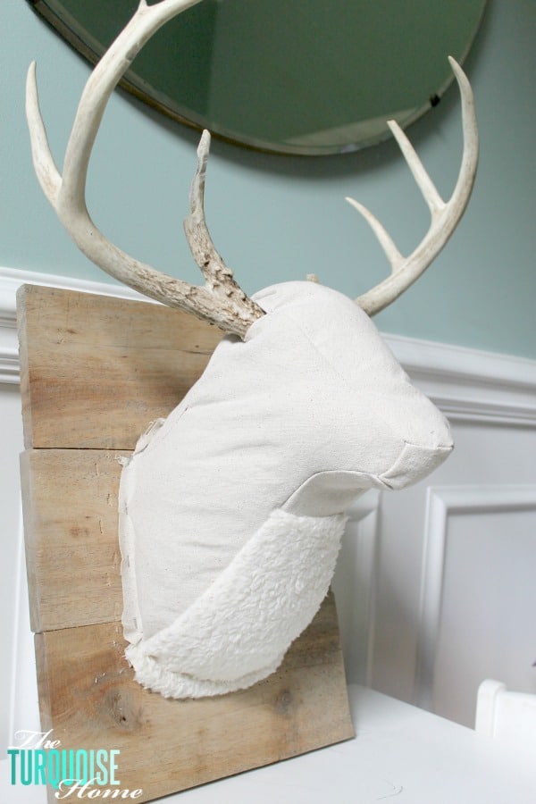 DIY Plush Deer Head | TheTurquoiseHome.com