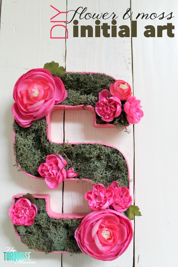 Make Flower and Moss Letter Art Yourself